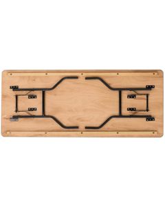 8ft x 2ft 6in Rectangle Wooden Trestle Table (244cm x 76cm)