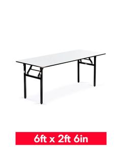 6ft 2ft 6in rectangle soft top table