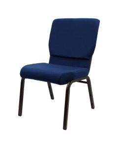 Blue worship church chair profile