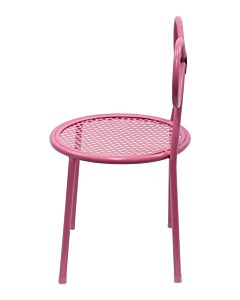 Children's Pink Metal Ribbon Chair