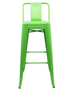 Green Tolix low back bar stool profile