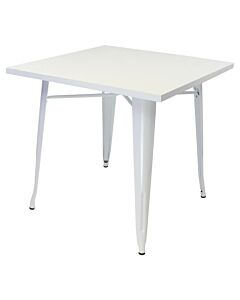 Tolix Dining Table - Gloss White