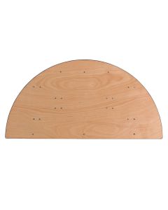 5ft Semi Circle Wooden Trestle Table (153cm)